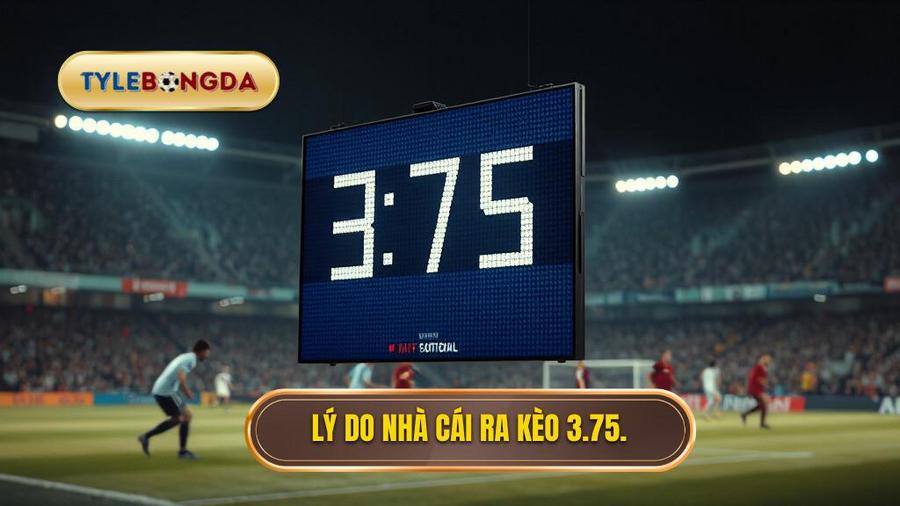 Tại sao nhà cái đưa ra kèo tài xỉu 3.75 hiệp 2?